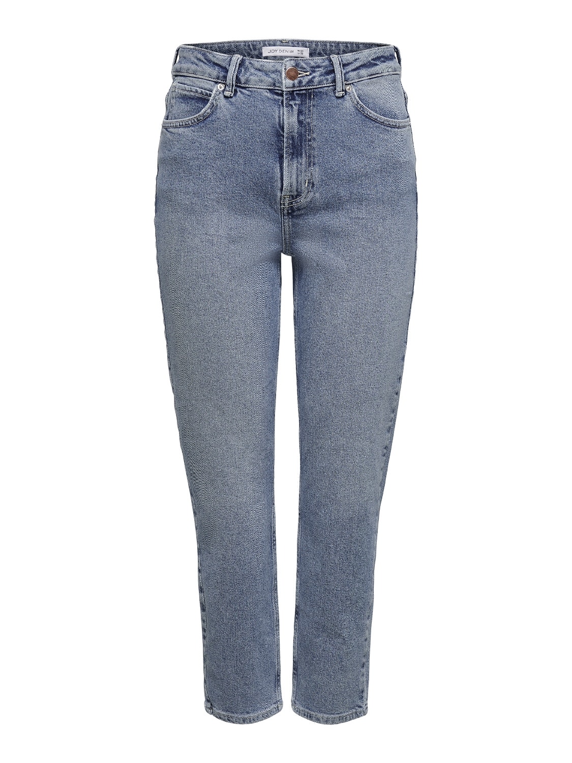 ONLY Gerade geschnitten Hohe Taille Jeans -Light Blue Denim - 15222844
