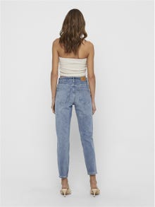 ONLY Straight Fit High waist Jeans -Light Blue Denim - 15222844