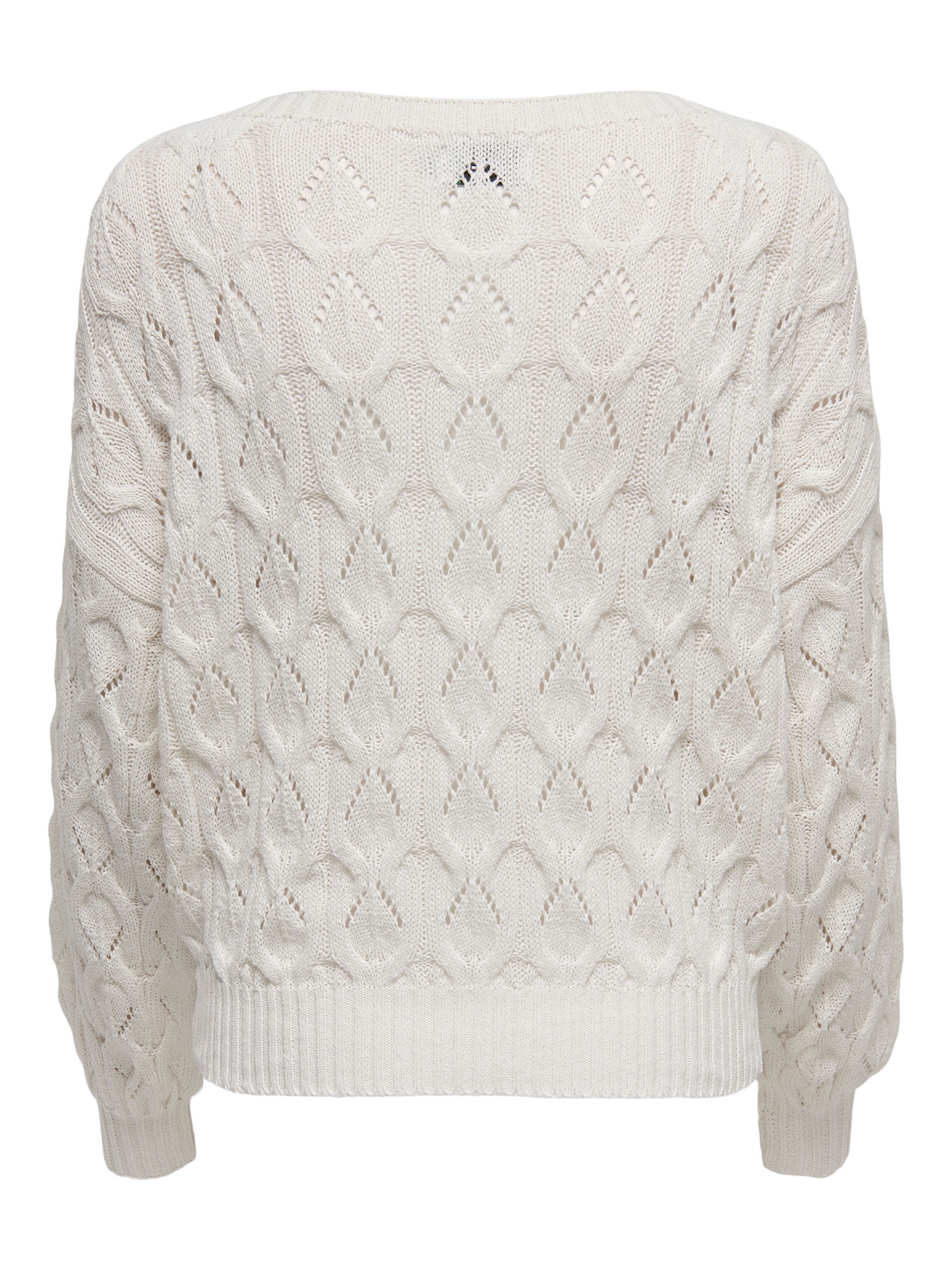 ONLY Texture Knitted Pullover -Cloud Dancer - 15222853