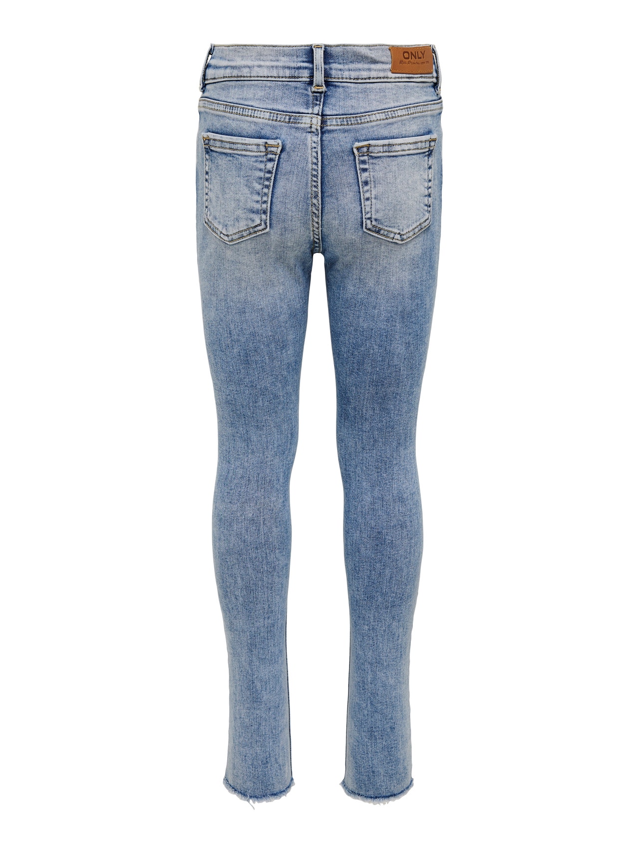 ONLY KONBlush Skinny Raw Jeans Light Blue -Light Blue Denim - 15222975