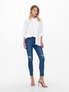 ONLY ONLDaisy life reg push ankle Skinny jeans -Medium Blue Denim - 15223100