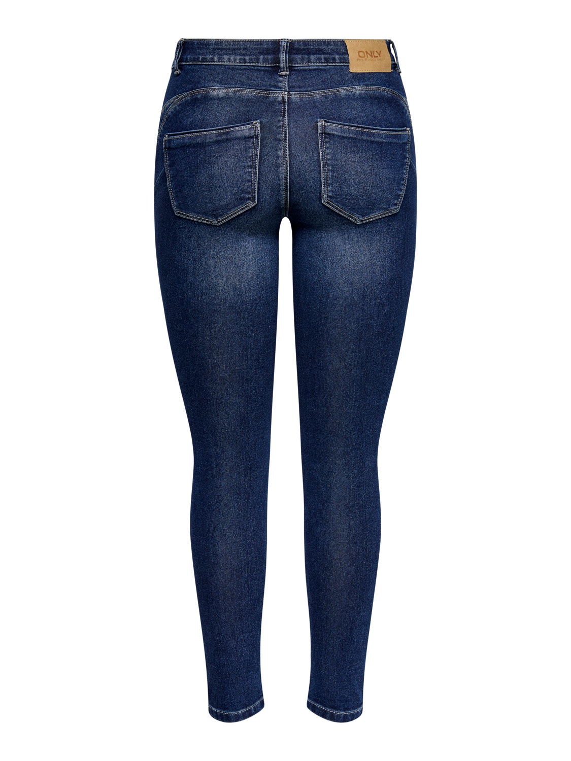 ONLY ONLDaisy Life Reg Push Ankle Skinny Fit Jeans -Dark Blue Denim - 15223100