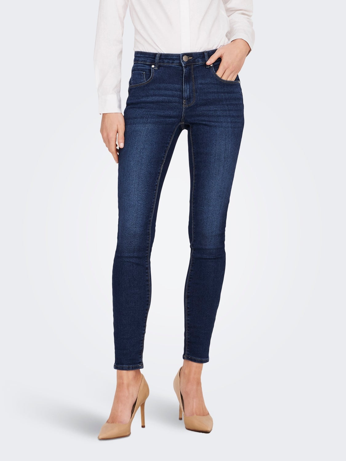 Skinny jeans store dark blue