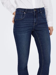 ONLY ONLDAISY REGULAR WAIST PUSH UP SKINNY ANKLE jeans -Dark Blue Denim - 15223100