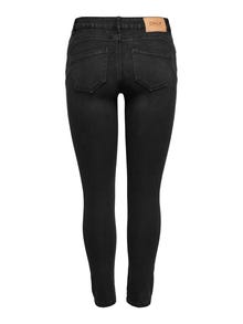 ONLY ONLDAISY REGULAR WAIST PUSH UP SKINNY ANKLE jeans -Black Denim - 15223100
