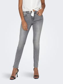 ONLY ONLDaisy life reg push ankle Skinny jeans -Light Grey Denim - 15223100