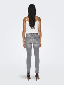 ONLY ONLDAISY REGULAR WAIST PUSH UP SKINNY ANKLE jeans -Light Grey Denim - 15223100