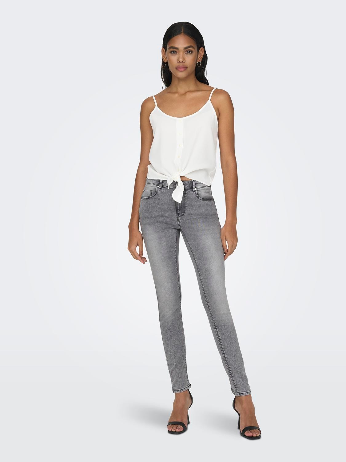 ONLY Skinny Fit Jeans -Light Grey Denim - 15223100