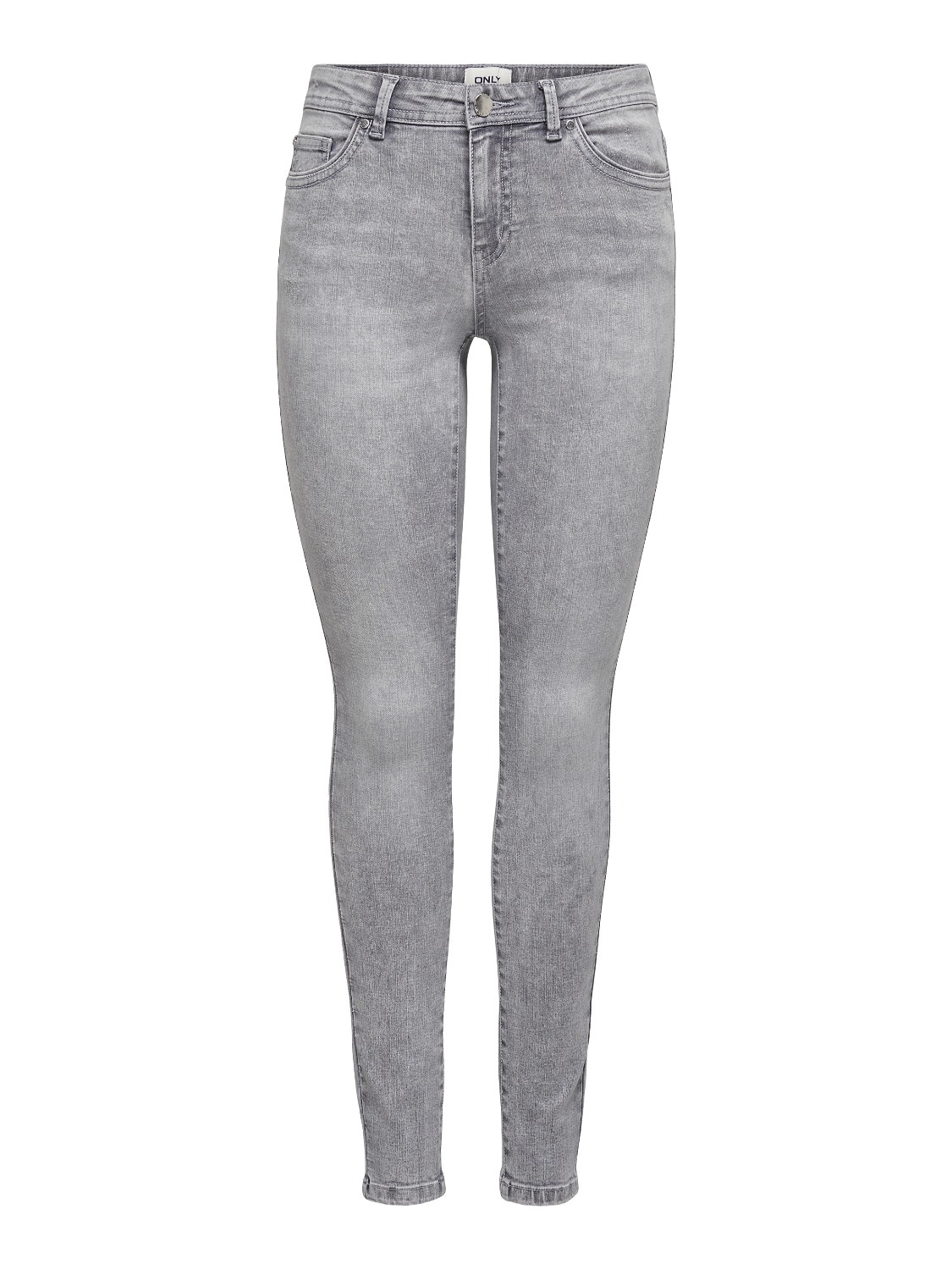 ONLY Skinny Fit Mid waist Jeans -Medium Grey Denim - 15223167