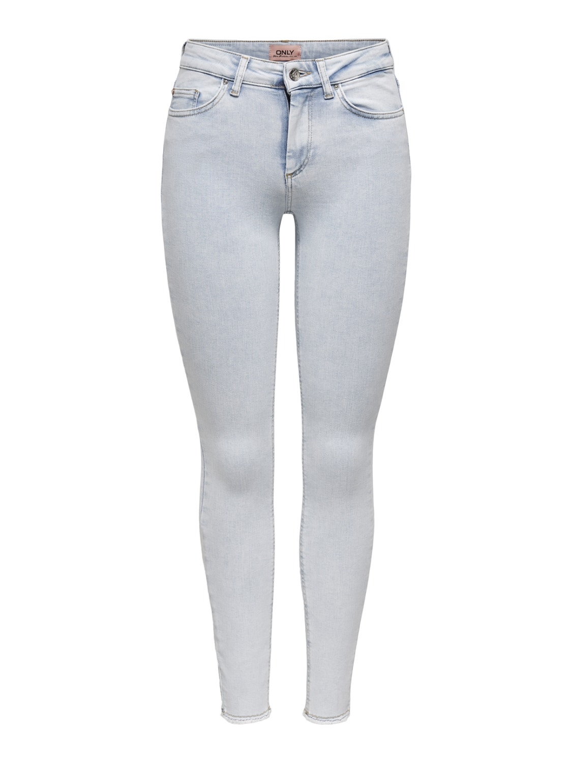 ONLY Skinny Fit Mittlere Taille Jeans -Light Blue Denim - 15223448