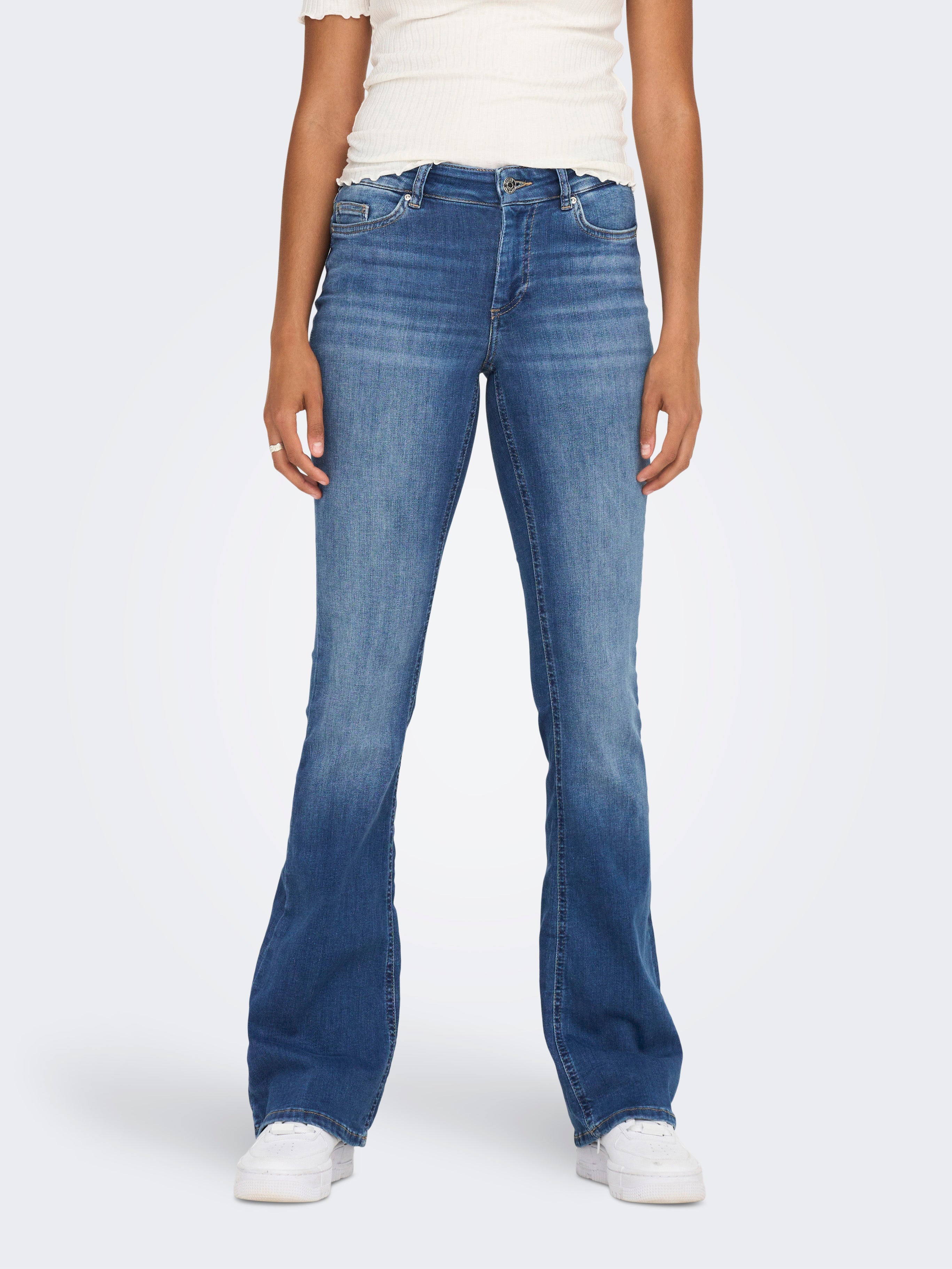 Onlblush Mittlere Taille Flared Jeans