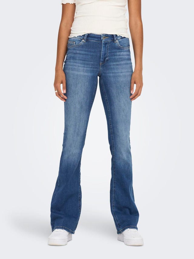 ONLY Ausgestellt Mittlere Taille Jeans - 15223514