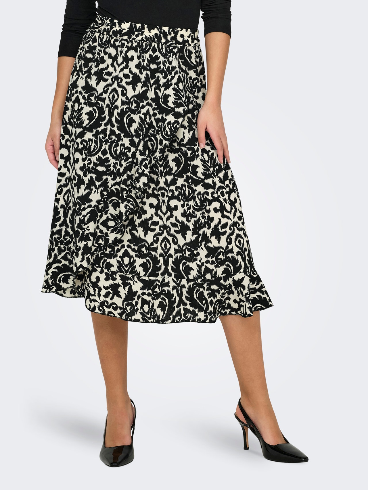 ONLY Long skirt -Black - 15224124