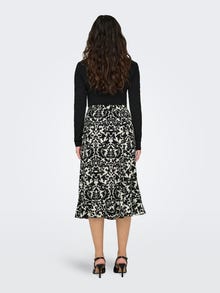 ONLY Patterned midi skirt -Black - 15224124
