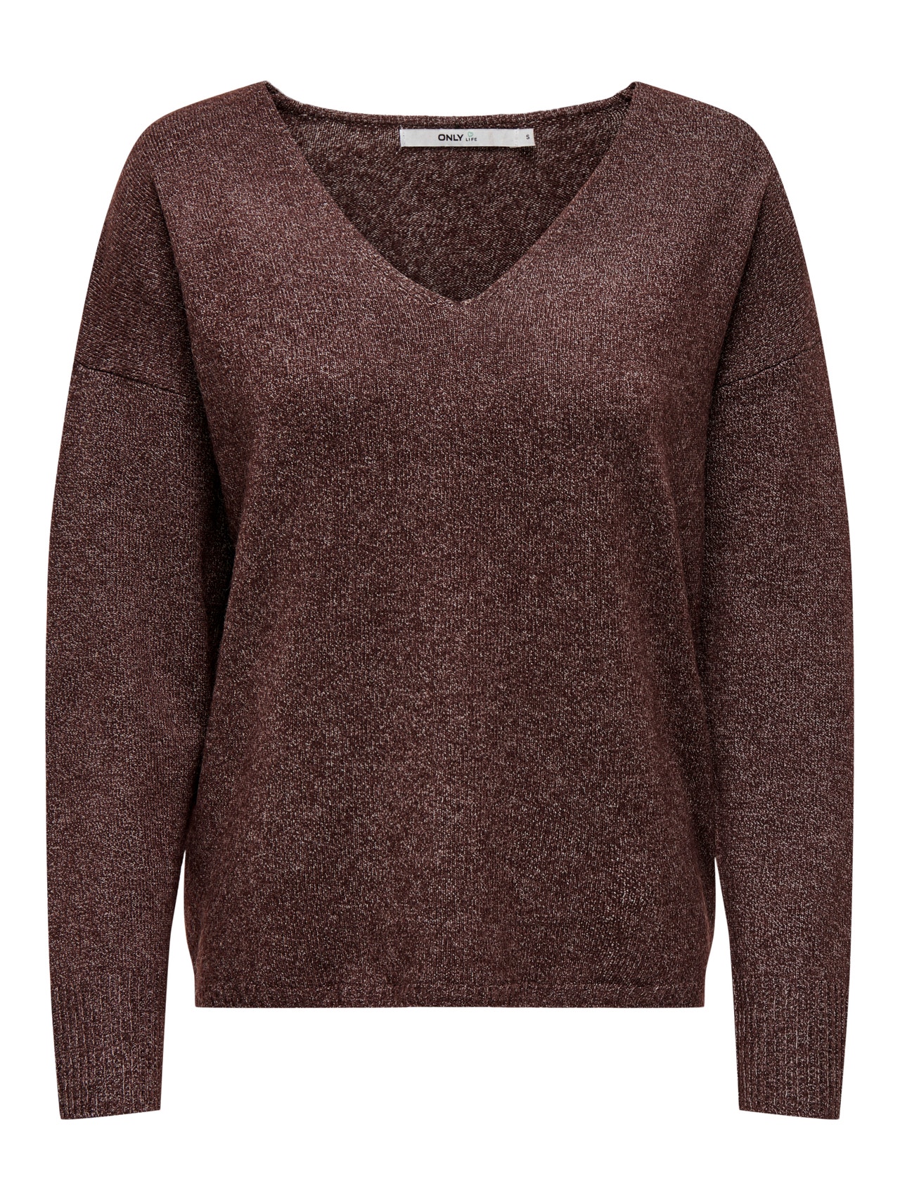 ONLY ONLRICA Megztinis -Deep Mahogany - 15224360
