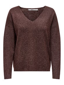 ONLY ONLRICA Megztinis -Deep Mahogany - 15224360