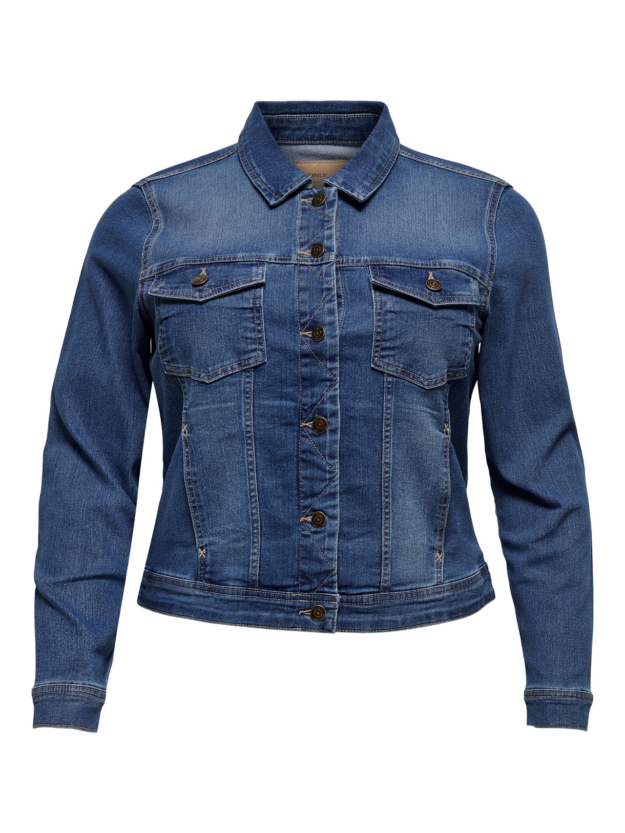 ONLY Curvy Denim jacket -Medium Blue Denim - 15224741