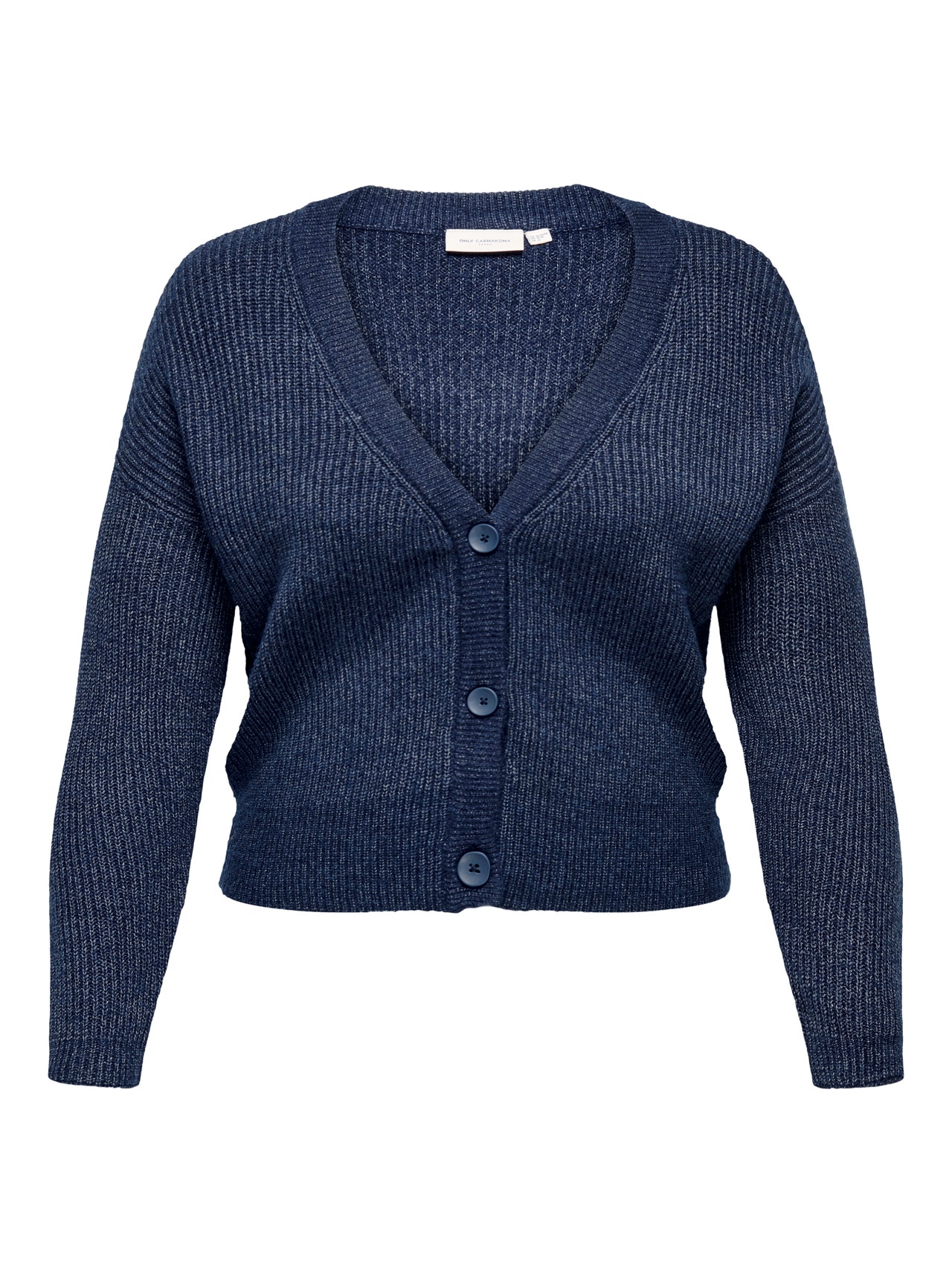 ONLY Curvy v-neck Knitted Cardigan -Maritime Blue - 15224984