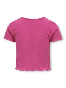 ONLY Stretch fit O-hals Top -Raspberry Rose - 15225338