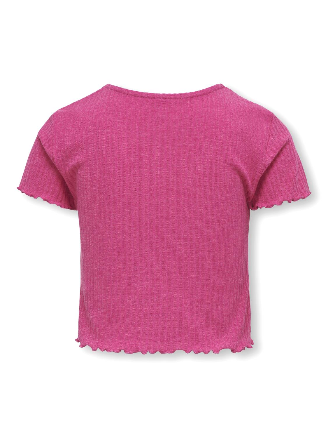 ONLY Stretch Fit Round Neck Top -Raspberry Rose - 15225338