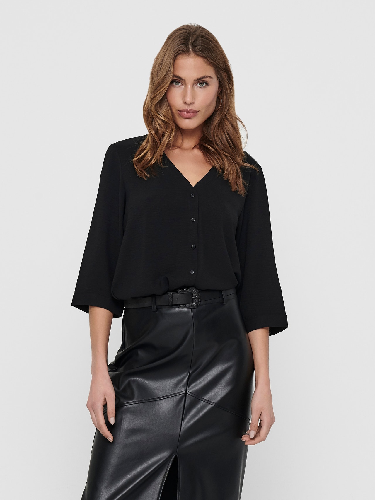 ONLY Coupe ample Chemise -Black - 15225654
