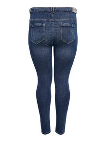 ONLY Curvy CarLaola life hw Skinny fit-jeans -Dark Blue Denim - 15225735