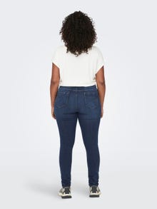 ONLY CARLAOLA High Waist Skinny Jeans -Dark Blue Denim - 15225735