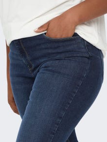 ONLY Skinny Fit High waist Jeans -Dark Blue Denim - 15225735