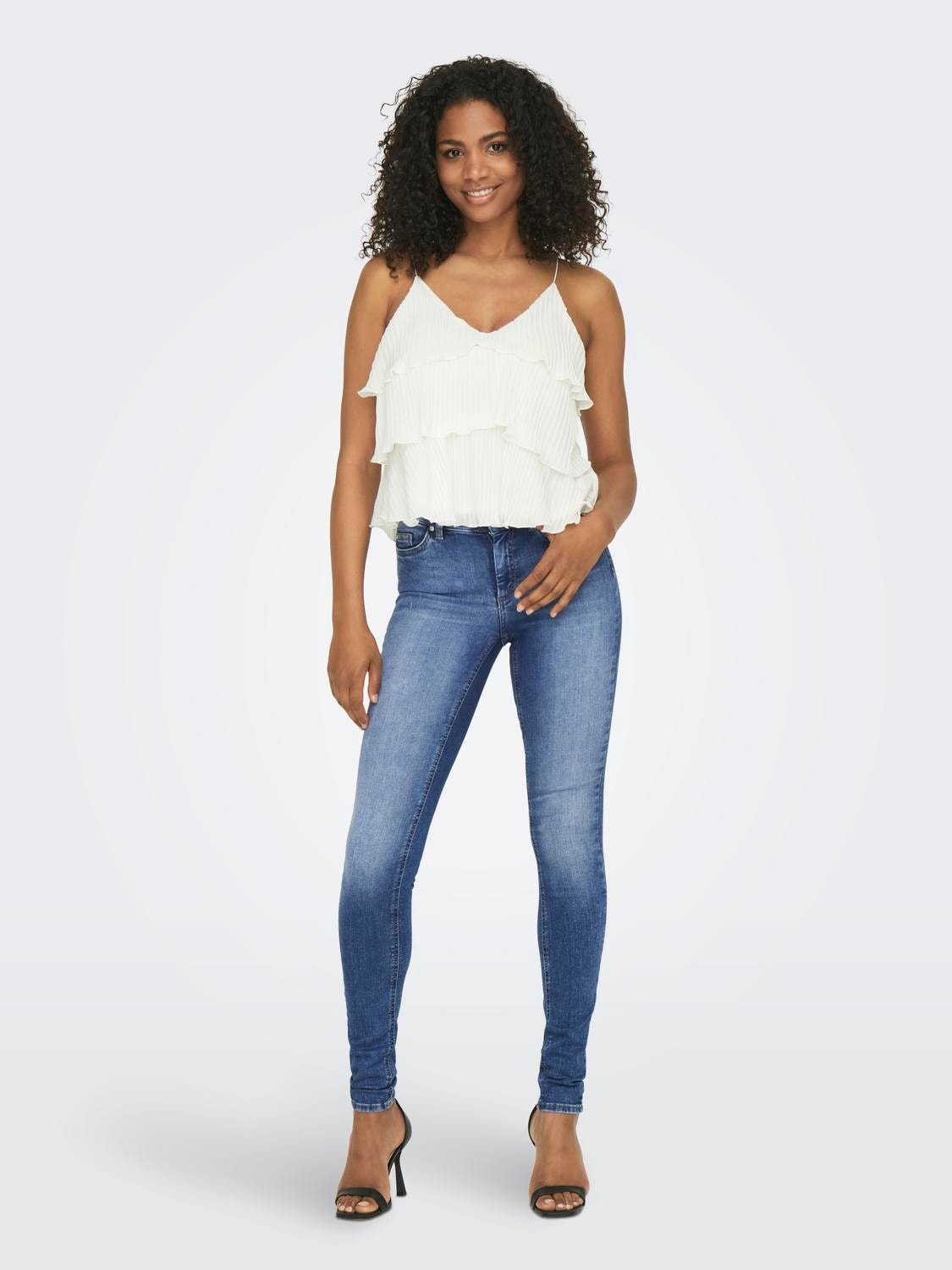 ONLY ONLBlush life mid Jeans skinny fit -Medium Blue Denim - 15225794