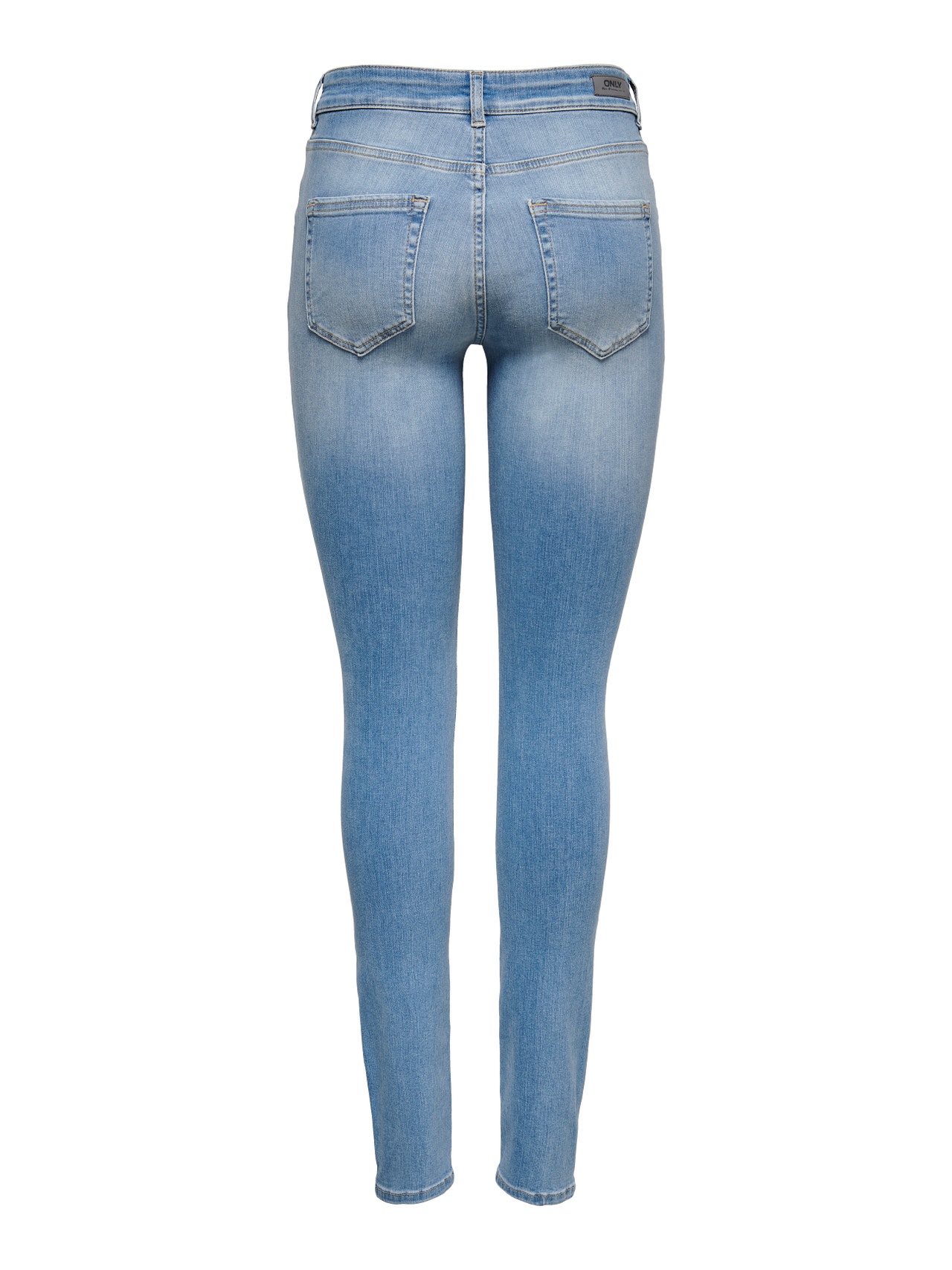 ONLY Skinny Fit Mid waist Jeans -Light Blue Denim - 15225795