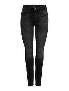 ONLY ONLBlush life mid Skinny fit-jeans -Black Denim - 15225846