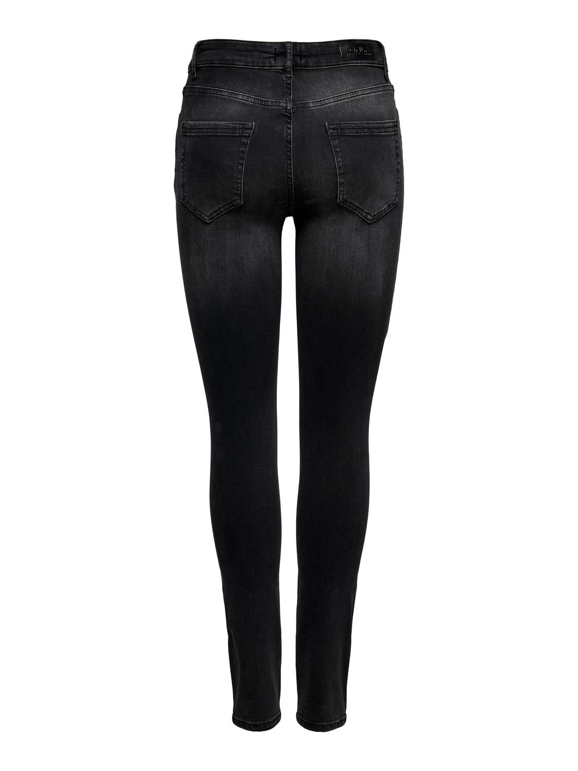 ONLY Skinny Fit Mittlere Taille Jeans -Black Denim - 15225846