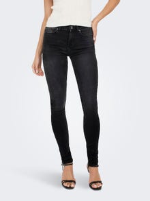 ONLY ONLBlush life mid Skinny fit-jeans -Black Denim - 15225846