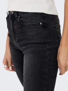 ONLY Jeans Skinny Fit Taille moyenne -Black Denim - 15225846