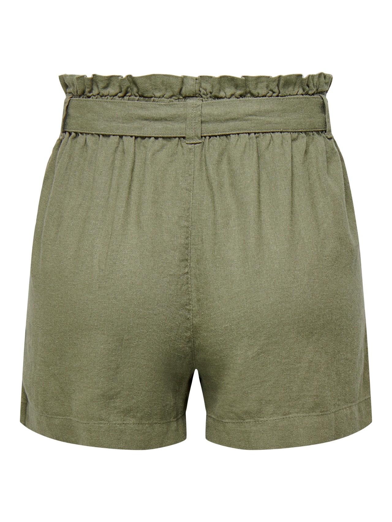 QNIHDRIZ Cotton Linen Shorts for Men Belt Loops Drawstring Shorts