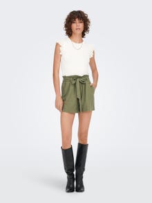 ONLY Cinturón de lino Shorts -Kalamata - 15225921