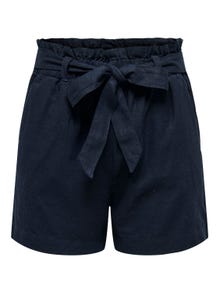 ONLY Linen tie belt Shorts -Sky Captain - 15225921