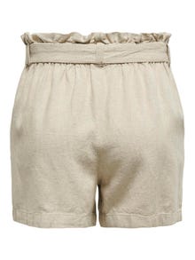ONLY Regular Fit Mid waist Shorts -Oatmeal - 15225921