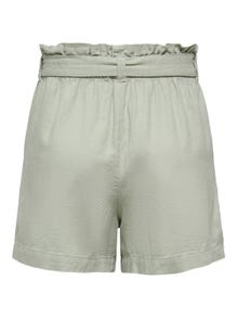 ONLY Linen shorts with tie belt  -Desert Sage - 15225921