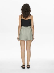 ONLY Linen shorts with tie belt  -Desert Sage - 15225921