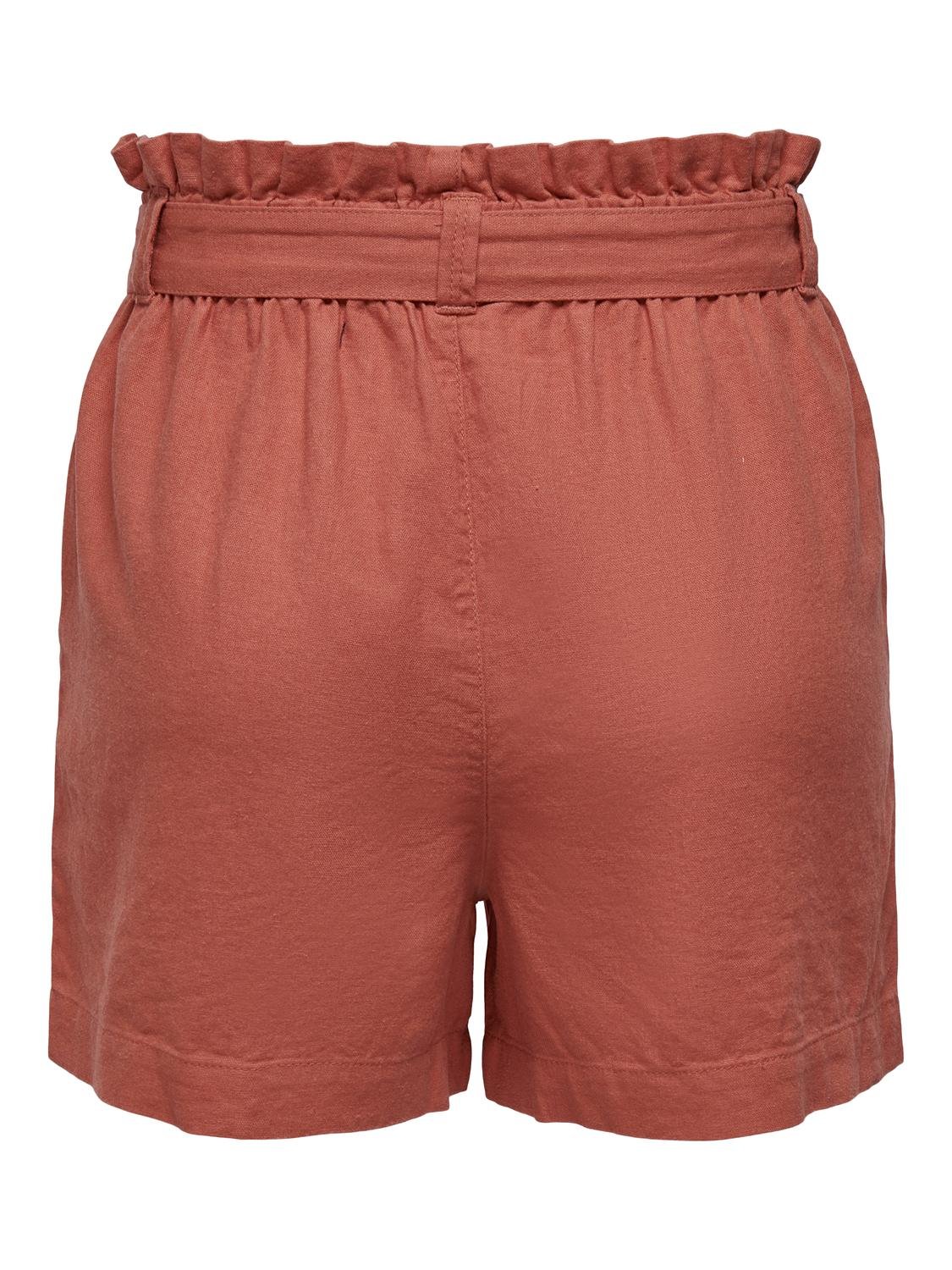 ONLY Regular fit Mid waist Shorts -Hot Sauce - 15225921