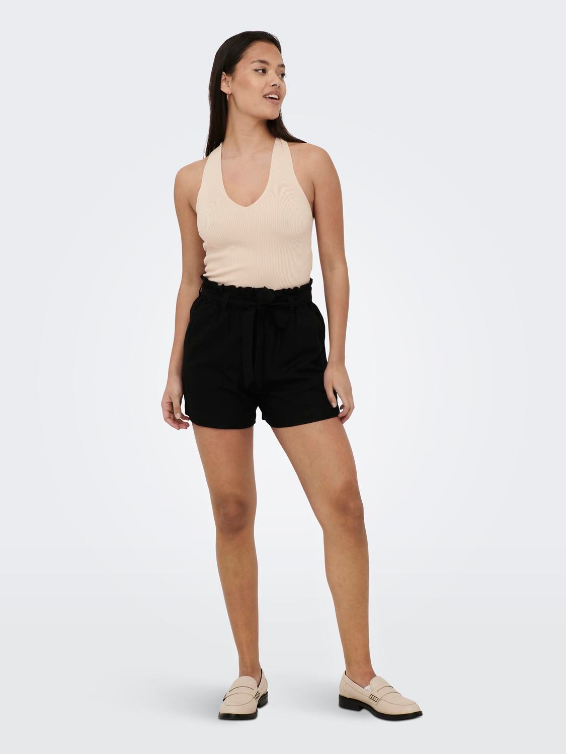 ONLY Regular Fit Mid waist Shorts -Black - 15225921