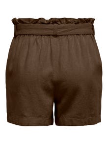 ONLY Cinturón de lino Shorts -Carafe - 15225921