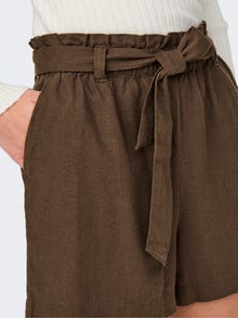 ONLY Linen shorts with tie belt  -Carafe - 15225921