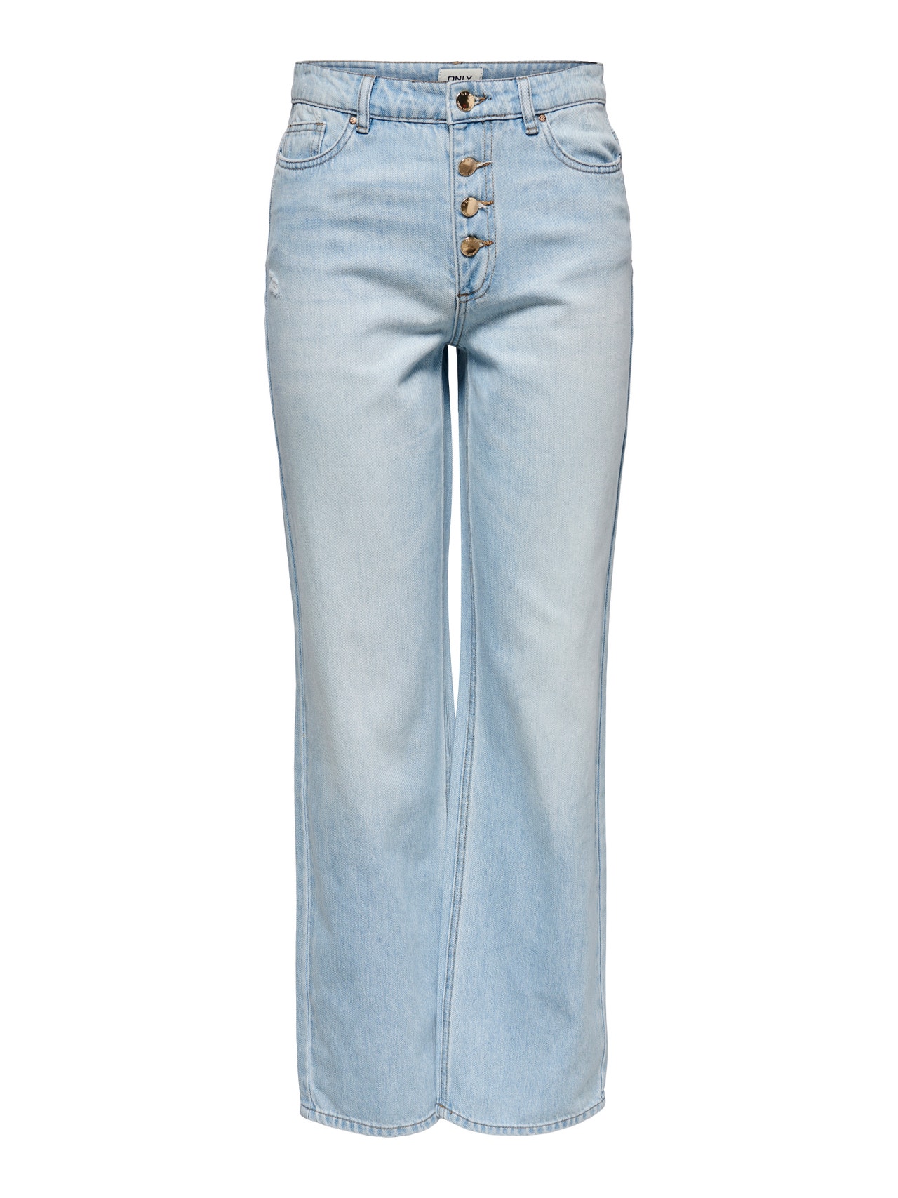 ONLY ONLMolly wide high-waist jeans -Light Blue Denim - 15226069