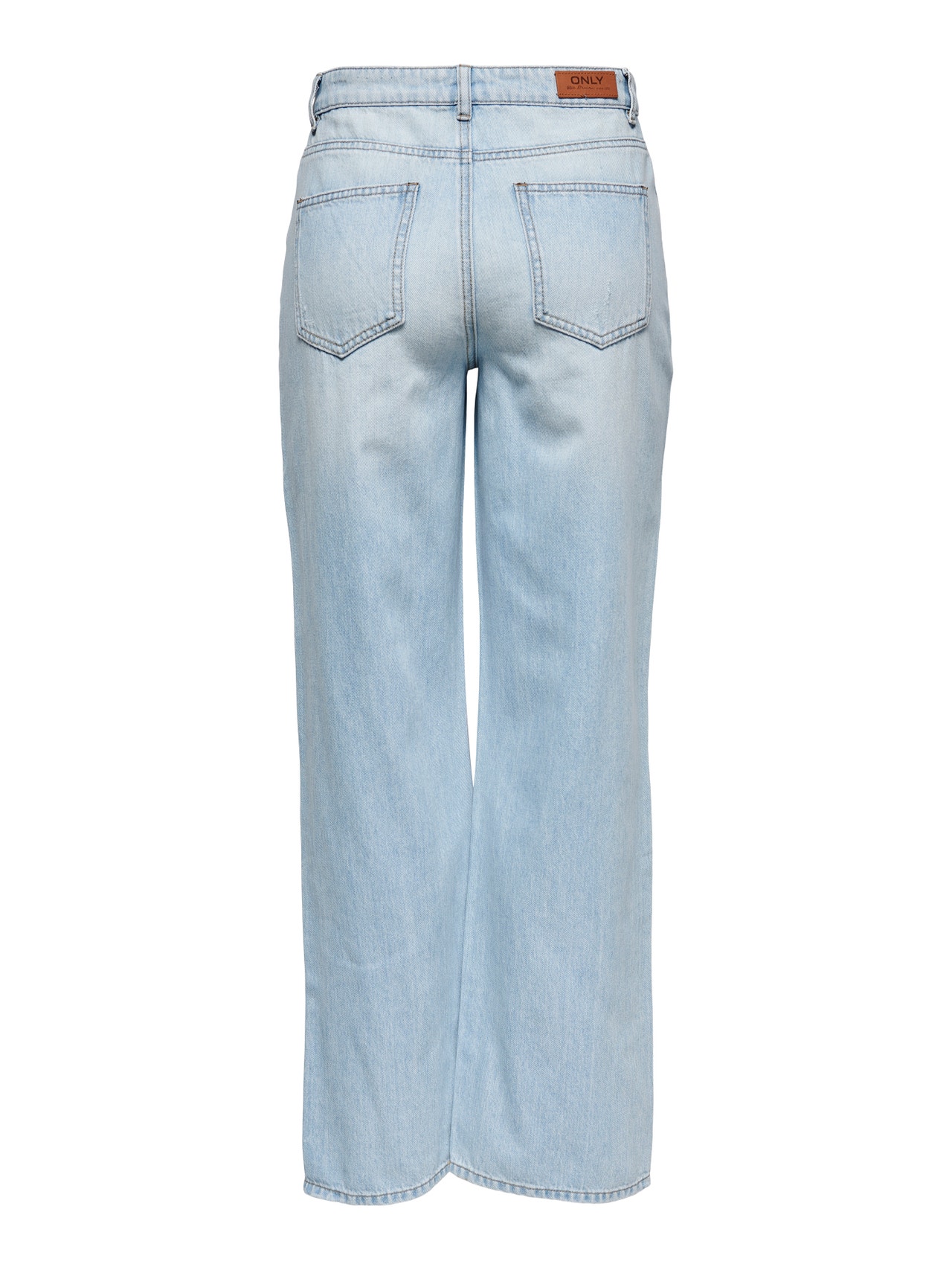 ONLY ONLMolly large jean taille haute -Light Blue Denim - 15226069