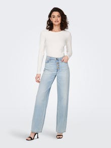 ONLY ONLMolly vide high waist jeans -Light Blue Denim - 15226069