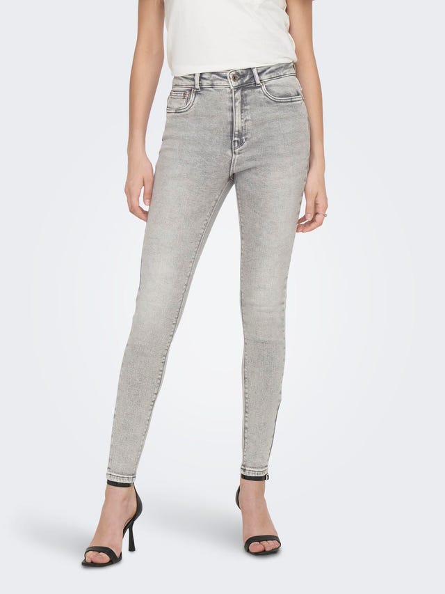 ONLY Skinny Fit Hohe Taille Jeans - 15226109