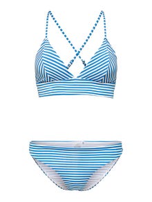 ONLY Triangle Bikini set -Blue Aster - 15226275