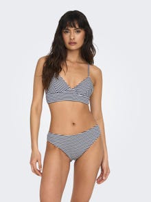 ONLY Triangle Bikini set -Dark Navy - 15226275